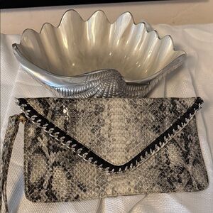 Elegant Snakeskin Clutch
